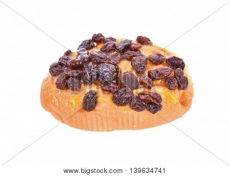 bread with currant mayonnaise on white background.