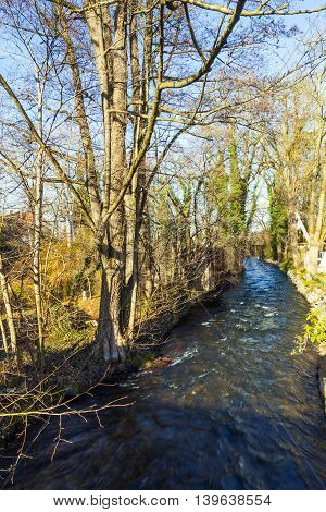 Beautiful River Wuerm In Munich