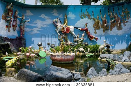Dharmikarama Burmese Temple On Island Penang, Malaysia