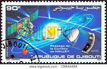 DJIBOUTI - CIRCA 1986: A stamp printed in Djibouti from the 