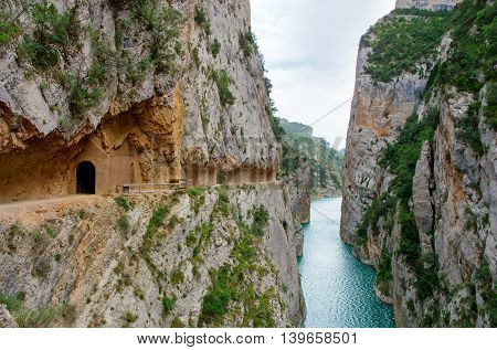 Landscape In Congost De Mont-rebei ,  Spain