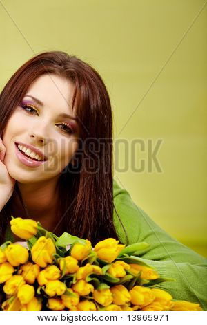 Lente vrouw