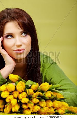 Lente vrouw