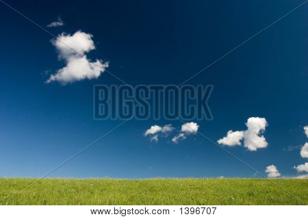 Minimalistický letní krajina