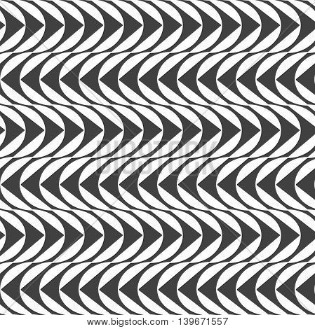 Seamless pattern. Modern abstract texture. Repeating geometric tiles with wave.