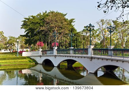 Bang Pa-in Aisawan Thipya-art (divine Seat Of Personal Freedom) At The Royal Summer Palace Near Bang