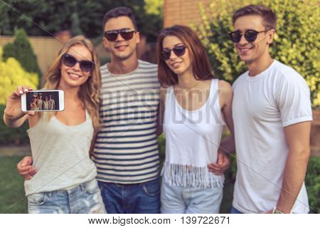 Young People Resting Outdoors
