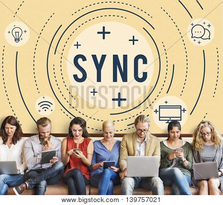 Web Sync Trend Update Networking Concept