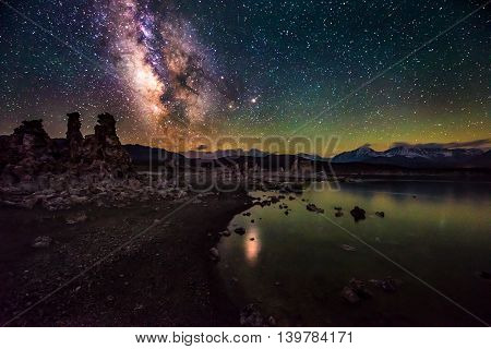 Mono Lake At Night Milky Way California Landscapes