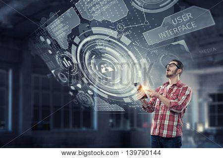 Innovative technologies for your device . Mixed media