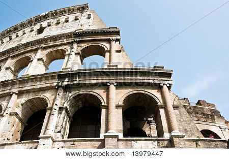 ローマのコロシアムの遺跡。イタリア。