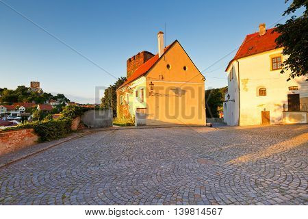 Palace in the historic town of Mikulov in Moravia, Czech Republic.