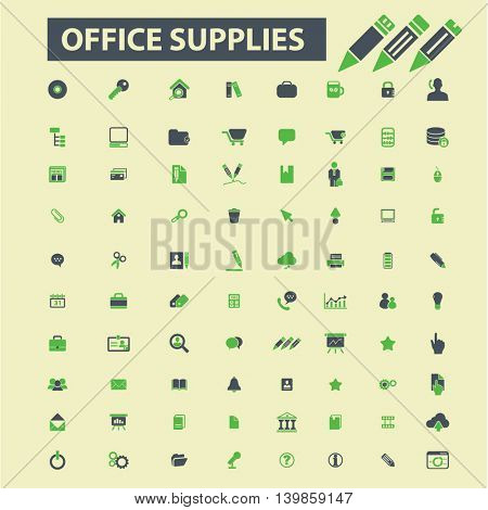 office supplies icons
