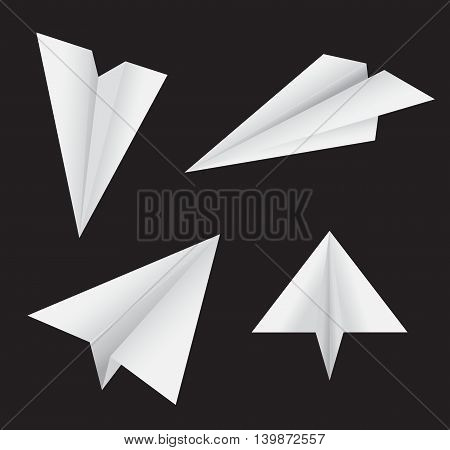Paper Plane. Vector Illustration .