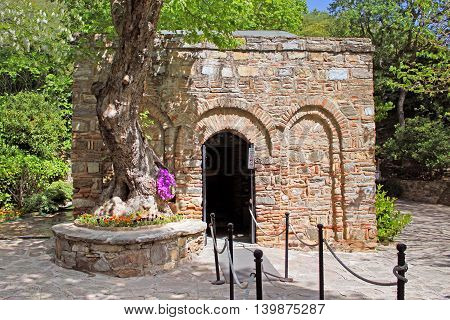 The House of the Mary (Meryemana) believed to be the last residence of Mary mother of Jesus. Ephesus, Turkey