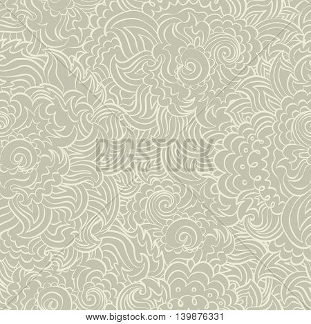 Hand painted watercolor vector flowerseamless pattern background
