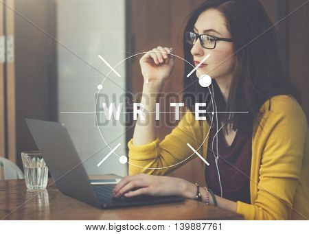 Write Writing Note Message Book Concept