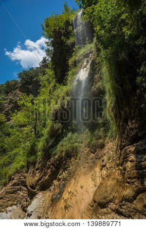 Waterfalls On The River Krikiliotis At Panta Vrexei In Evritania, Greece