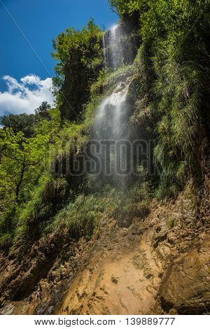 Waterfalls On The River Krikiliotis At Panta Vrexei In Evritania, Greece