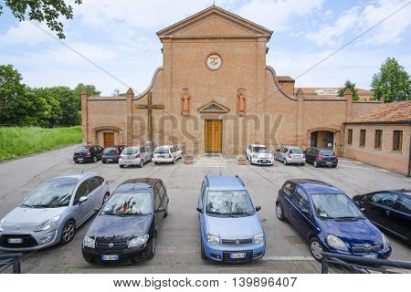 Rovigo, Italy - June, 17, 2016: car parking in Rovigo, Italy