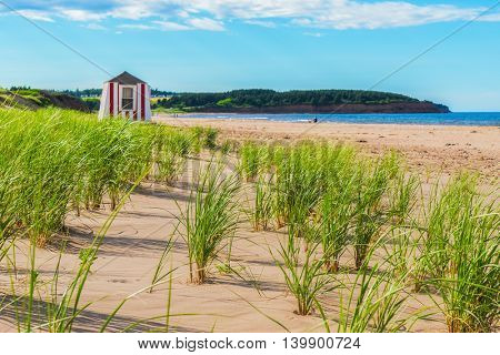 The beach at North Rustico, Prince Edward Island, Canada.