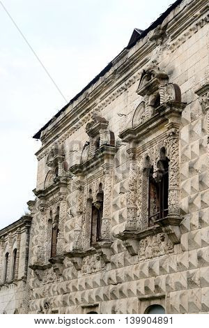 Abandoned building of Feodorovsky gorodok in Tsarskoe Selo suburb of St.Petersburg Russia.