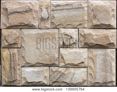 New Stone Cladding Plates On The Wall