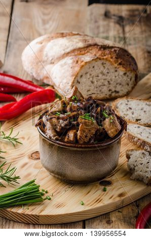 Teriyaki Chicken With Bread