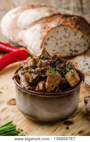 Teriyaki Chicken With Bread