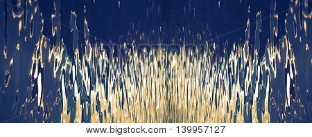 Water reflecion on sunset, creative photo of water, light art on blue sea water