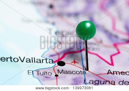 Mascota pinned on a map of Mexico