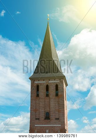 Tartu Jaani Kirik Or St. John's Church In Estonia.