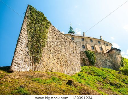Frydlant v Cechach - Gothic castle and Renaissance chateau with massive fortification in northern Bohemia, Czech Republic