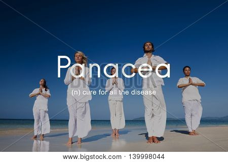 Panacea Cure Diseases Health People Graphic Concept