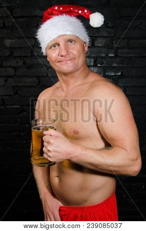 Naked Santa Beer Hand Image & Photo (Free Trial) | Bigstock
