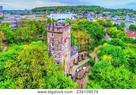 Langer Turm, A Medieval Tower In Aachen - North Rhine-westphalia, Germany