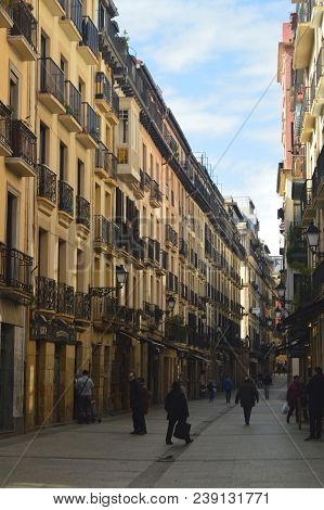 31st August Street  San Telmo Kalea In San Sebastian. Architecture Travel Nature. March 26, 2018. Ol