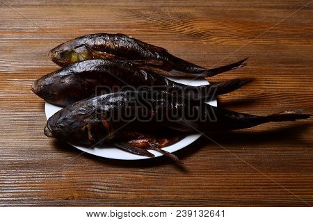 Grilled Fish With Lemon And Figs Steak, Vintage, Steam, Representation