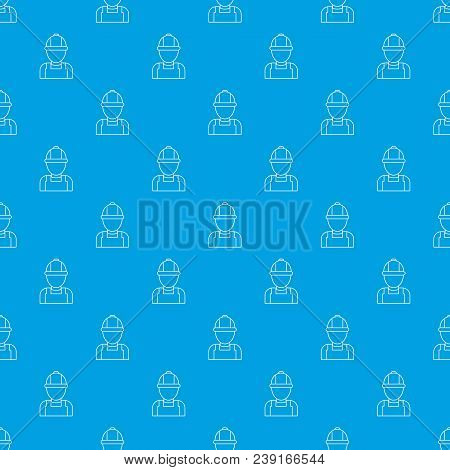 Man Mechanic Pattern Vector Seamless Blue Repeat For Any Use