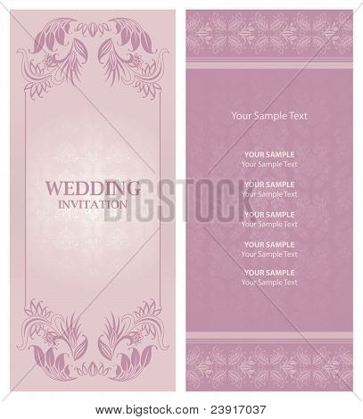 Fondo de invitación de boda