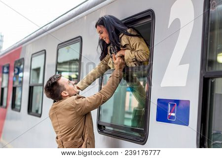 arrival by train