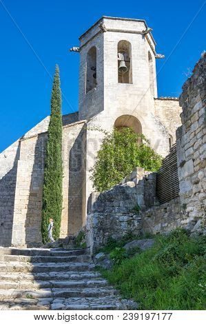 Church Of Notre-dame-dalidon In Oppede-le- Vieux, France