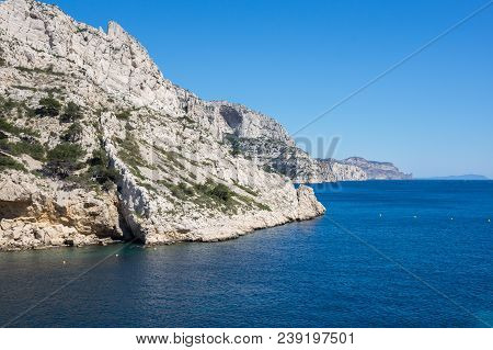The Calanque De Morgiou, One Of The Biggest Calanques Located Between Marseille And Cassis, France