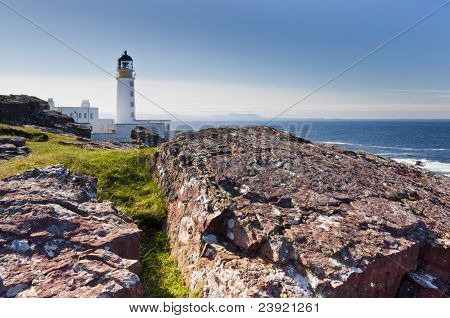 Rua Reidh Faro y rocas