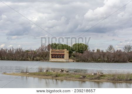 Lagunas De Villafáfila In The Province Of Zamora Spain