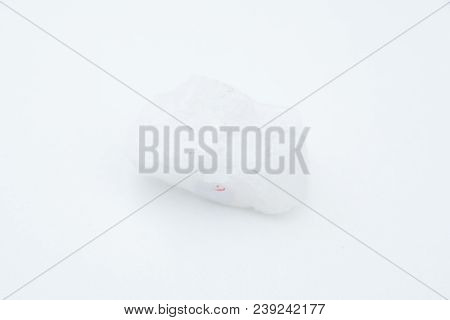 Quartz Mineral Isolated Over White