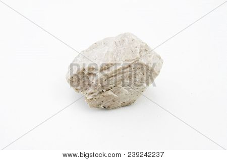 Feldspar Mineral Isolated Over White