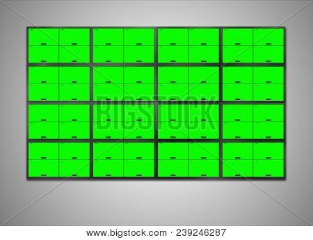 Cctv Monitor 64 Displays For Security