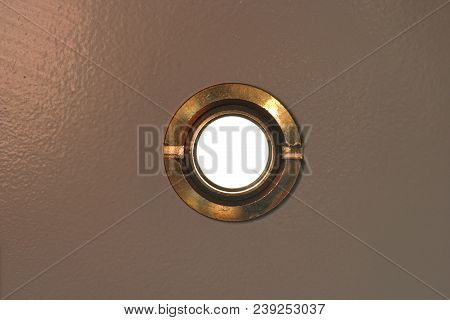 Peephole On Door To See Through Other Side