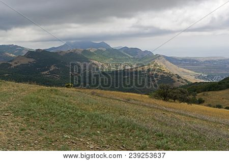 Tokluk Ridge, View From The Top. Crimea, The Beginning Of September.